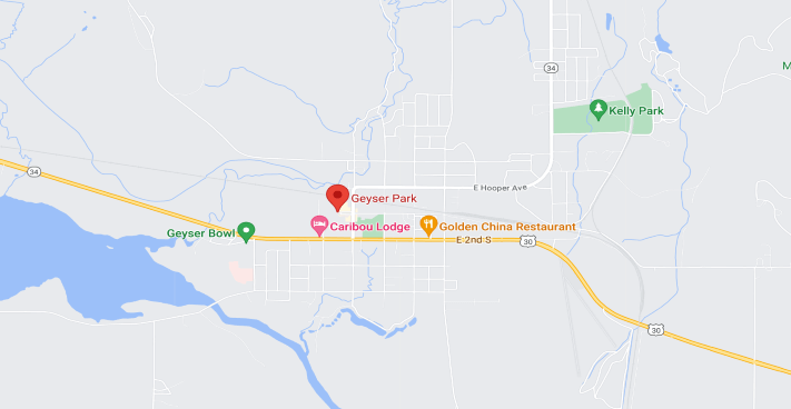 Map loation for Soda Springs, ID